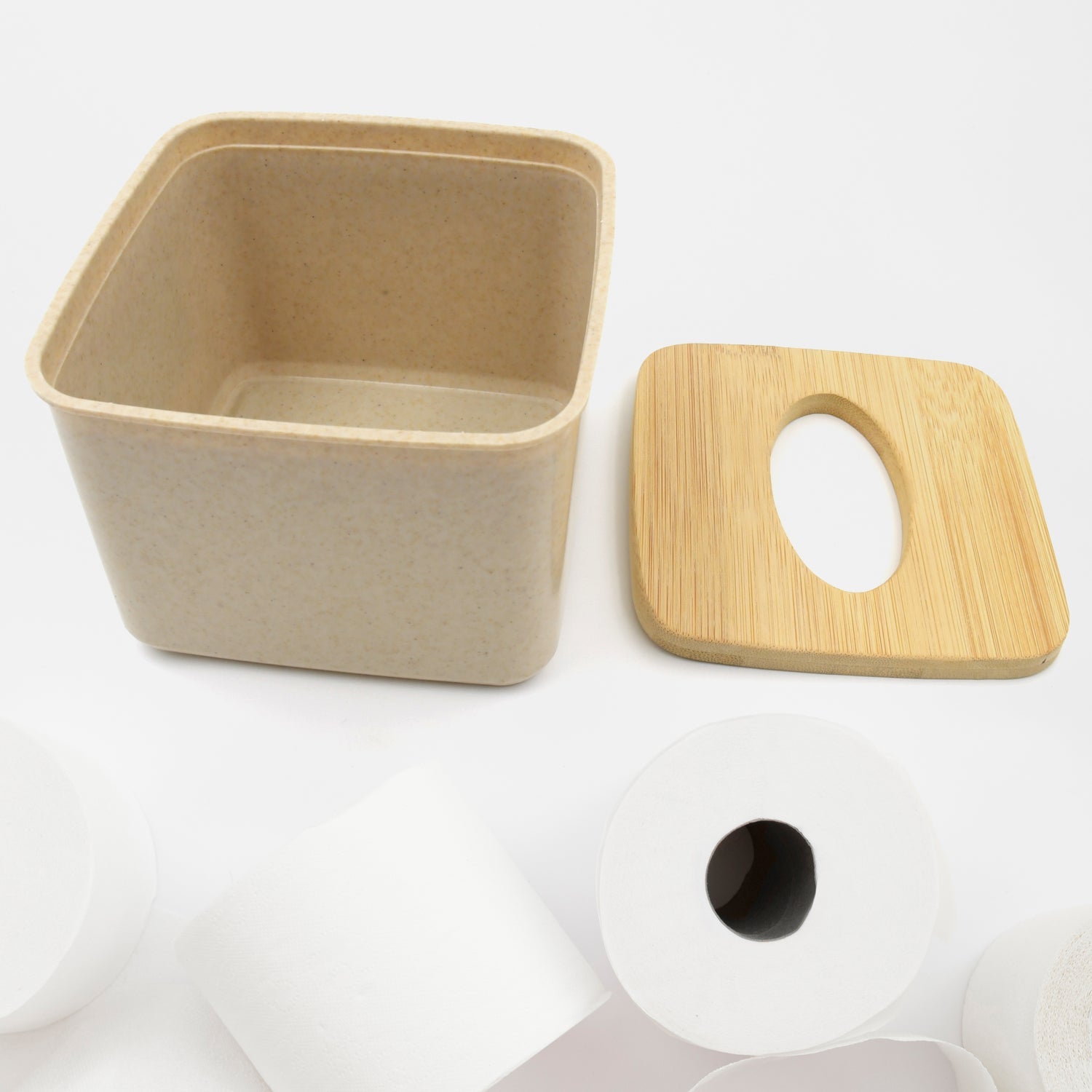 8846 Tissue Box Desktop Stand Bamboo Tissue Cover Box Rectangular Paper Towel Holder Removable Tissue Dispenser for Bathroom Vanity Countertop Bedroom Car Holder Paper Towels Dispenser (1 Pc ) 8846 Tissue Box Desktop Stand Bamboo Tissue Cover Box Rectangular Paper Towel Holder Removable Tissue Dispenser for Bathroom Vanity Countertop Bedroom Car Holder Paper Towels Dispenser (1 Pc )